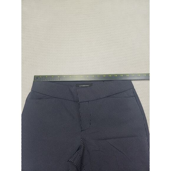 Liverpool Pants Womens 10 Navy Ministripe Bootcut Trousers Style #LM5099ZP - Picture 3 of 10